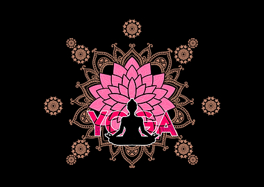 Yoga Lotus Pose Mandala