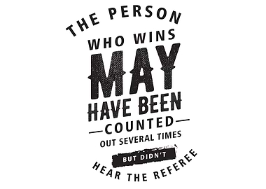 didnt hear the referee