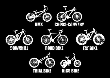 Bicycle Types Cyclist And