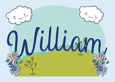 WILLIAM Baby Name Sign