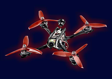 FPV Racing drone artwork