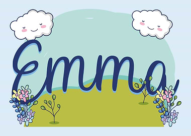 EMMA Baby Name Sign Gift