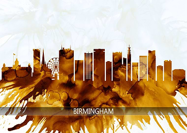 Birmingham England Skyline