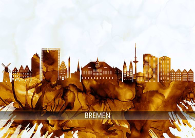 Bremen Germany Skyline