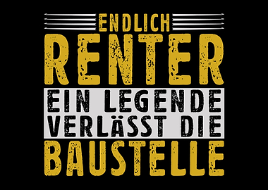 Rentner Baustelle Rente