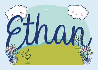 ETHAN Baby Name Sign Gift