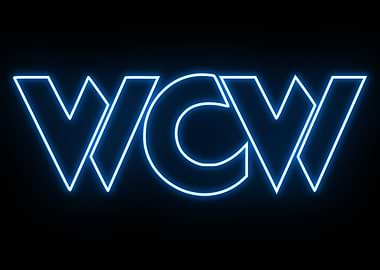 WCW Wrestling Neon Sign