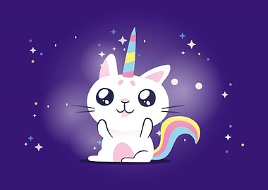 Kawaii sweet unicorn
