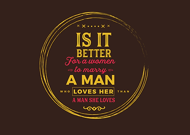 a women to marry a man