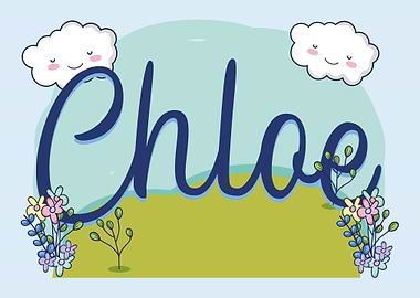 CHLOE Baby Name Sign Gift