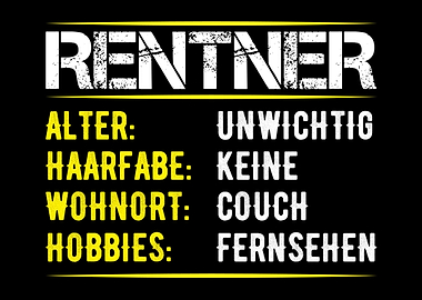 Rentner Steckbrief