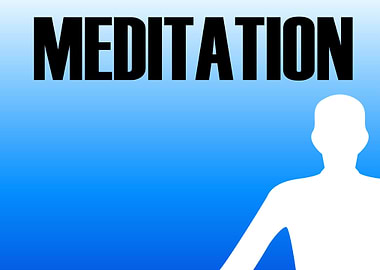 Meditation silhouette