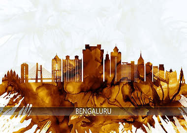 Bengaluru India Skyline