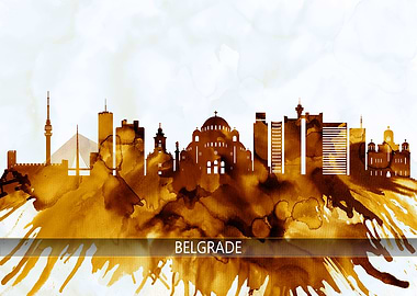 Belgrade Serbia Skyline