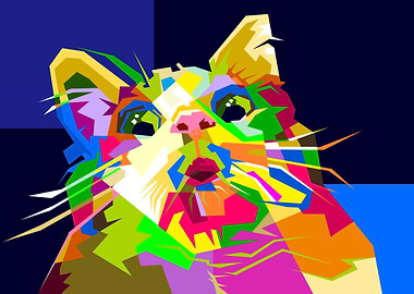 Funny Cat Pop Art