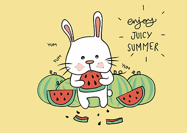Enjoy juicy summer rabbit