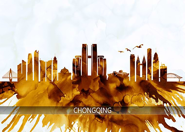 Chongqing China Skyline