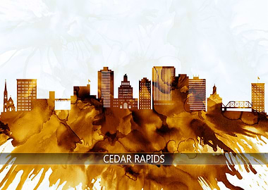 Cedar Rapids Iowa Skyline