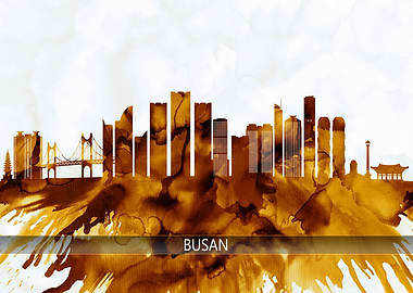 Busan South Korea Skyline
