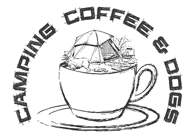 Camping coffee and dogs