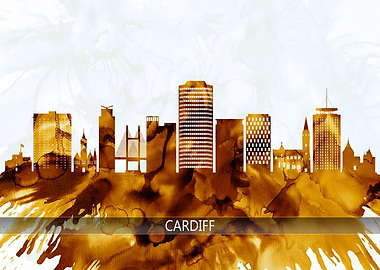 Cardiff Wales Skyline