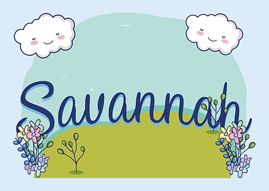 SAVANNAH Baby Name Sign