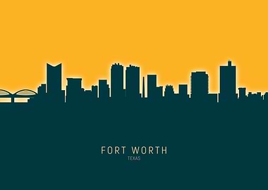 Fort Worth Skyline Texas