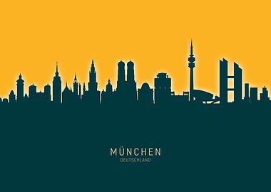 Munich Skyline Deutschland