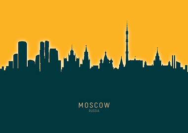 Moscow Skyline Russia