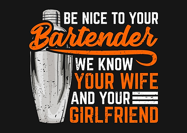 Funny Bartender Design