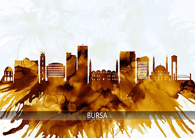 Bursa Turkey Skyline