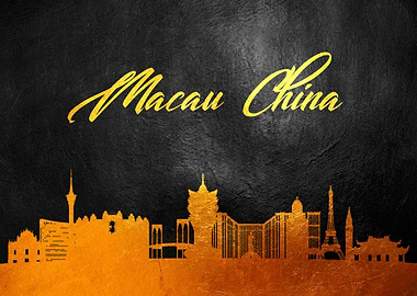 Macau China Skyline