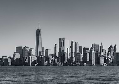 Lower Manhattan NYC BW