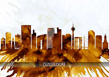 Dusseldorf Germany Skyline