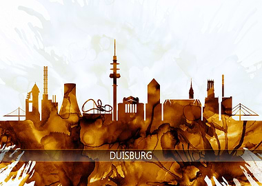Duisburg Germany Skyline