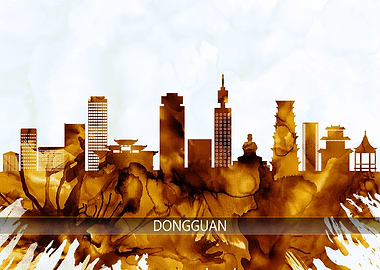 Dongguan China Skyline