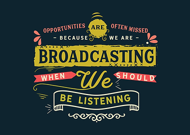 we should be listening