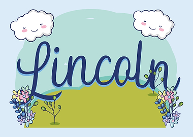 LINCOLN Baby Name Sign