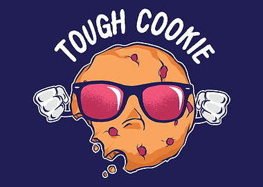 cool cookie with sunglass