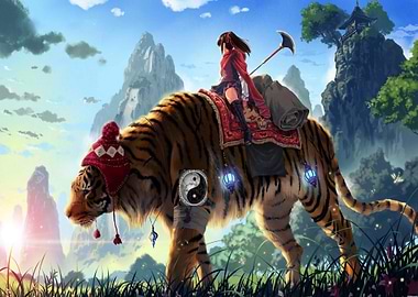 ying yang legendary tiger