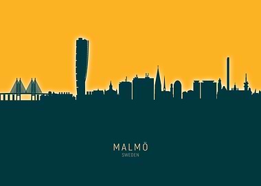 Malmo Skyline Sweden