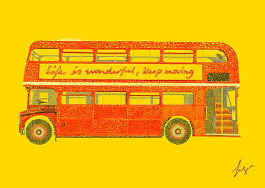 London Bus on Mosaic
