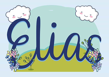ELIAS Baby Name Sign Gift