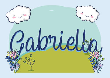 GABRIELLA Baby Name Sign