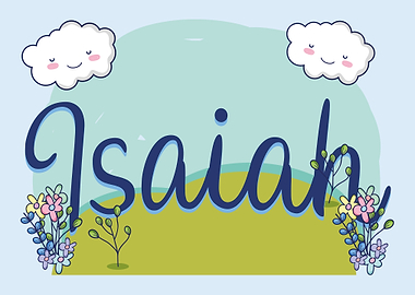 ISAIAH Baby Name Sign Gift