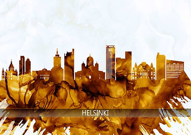 Helsinki Finland Skyline