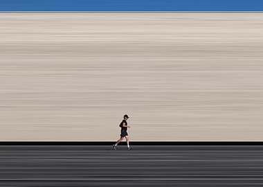 A man running