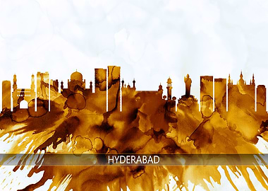 Hyderabad India Skyline
