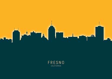 Fresno Skyline California