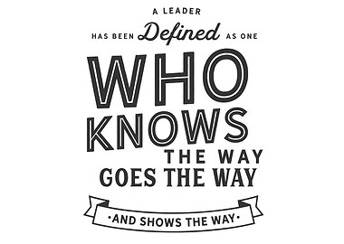 A leader has been defined